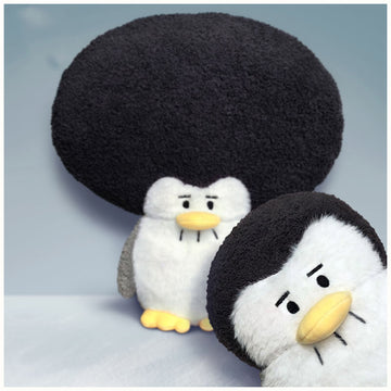 Afro-hair Penguin Stuffed Plush